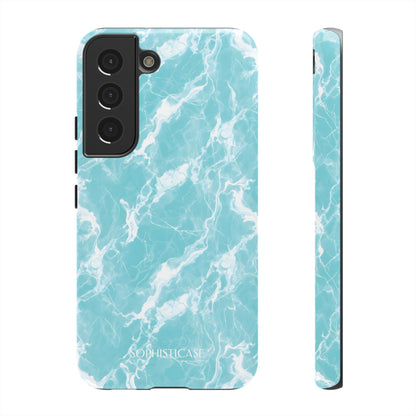 Marble Crush in Aqua - Tough Phone Case