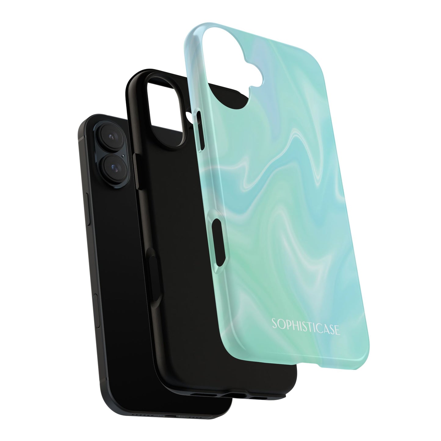 Liquid Magic in Green Haze - Drop Proof Phone Case for iPhone