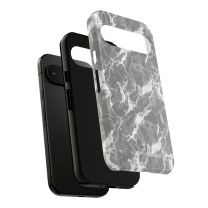 Marble Crush in Charcoal Grey - Tough Phone Case