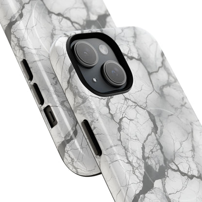 Marble Opulence in Charcoal Grey - Magsafe Case