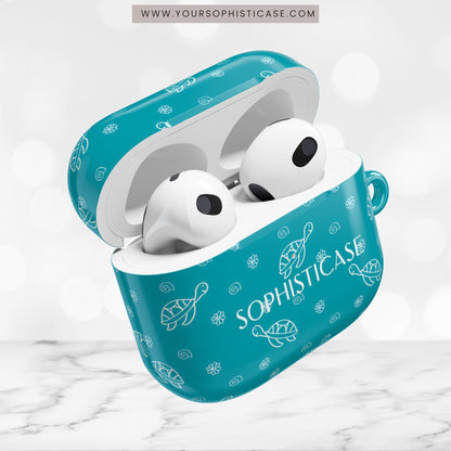 AirPod Cases - Turtle Island in Aqua