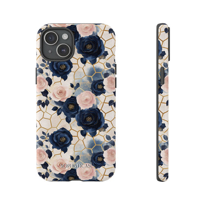 Royal Floral in Navy Hive - Tough Phone Case