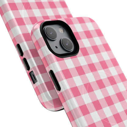 Gingham in Salmon - Magsafe Case
