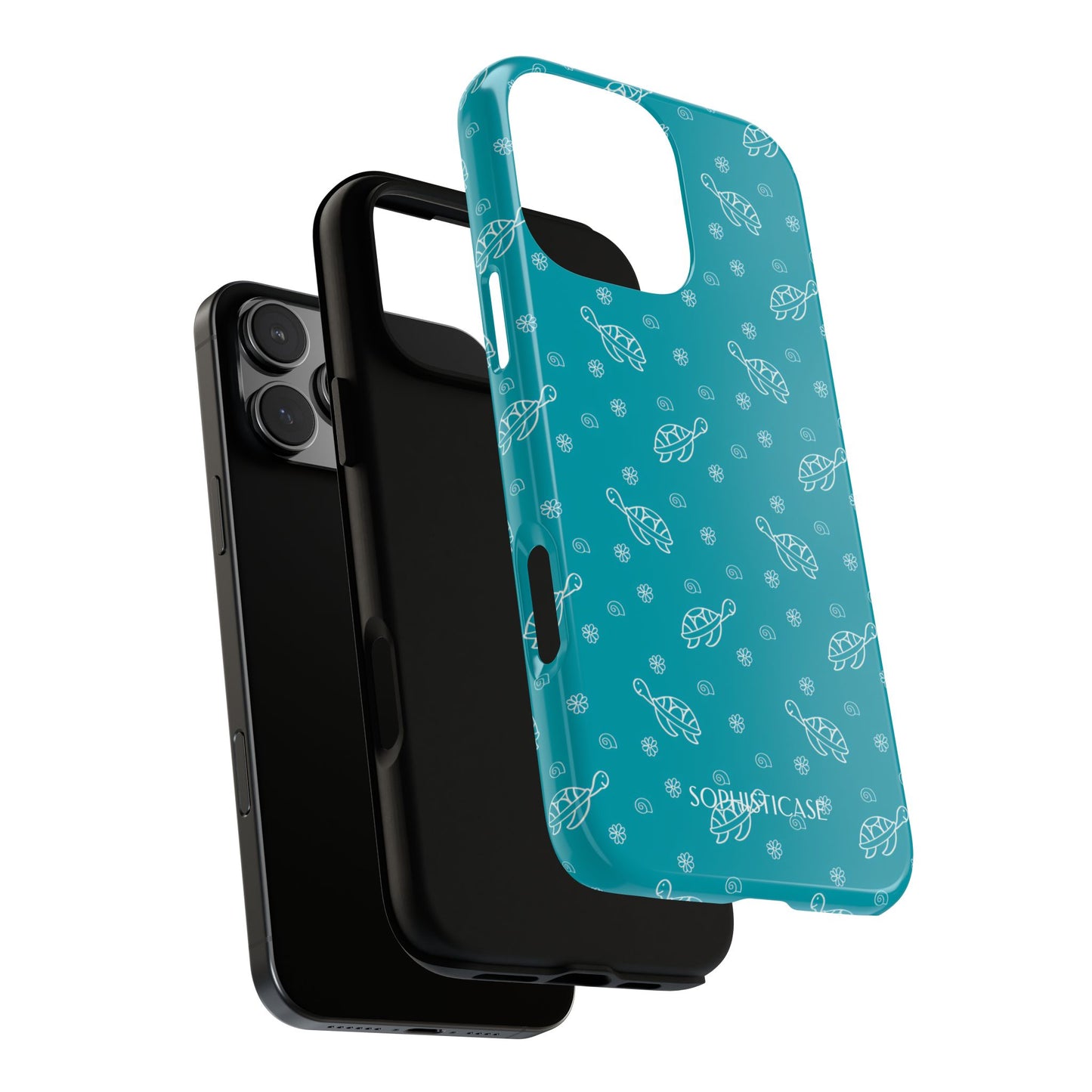 Turtle Island in Aqua - iPhone Case