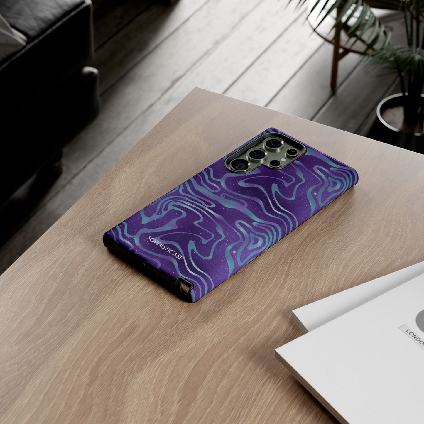 Cosmic Gold in Blue & Purple - iPhone Case, Samsung Galaxy Case, Google Pixel Case