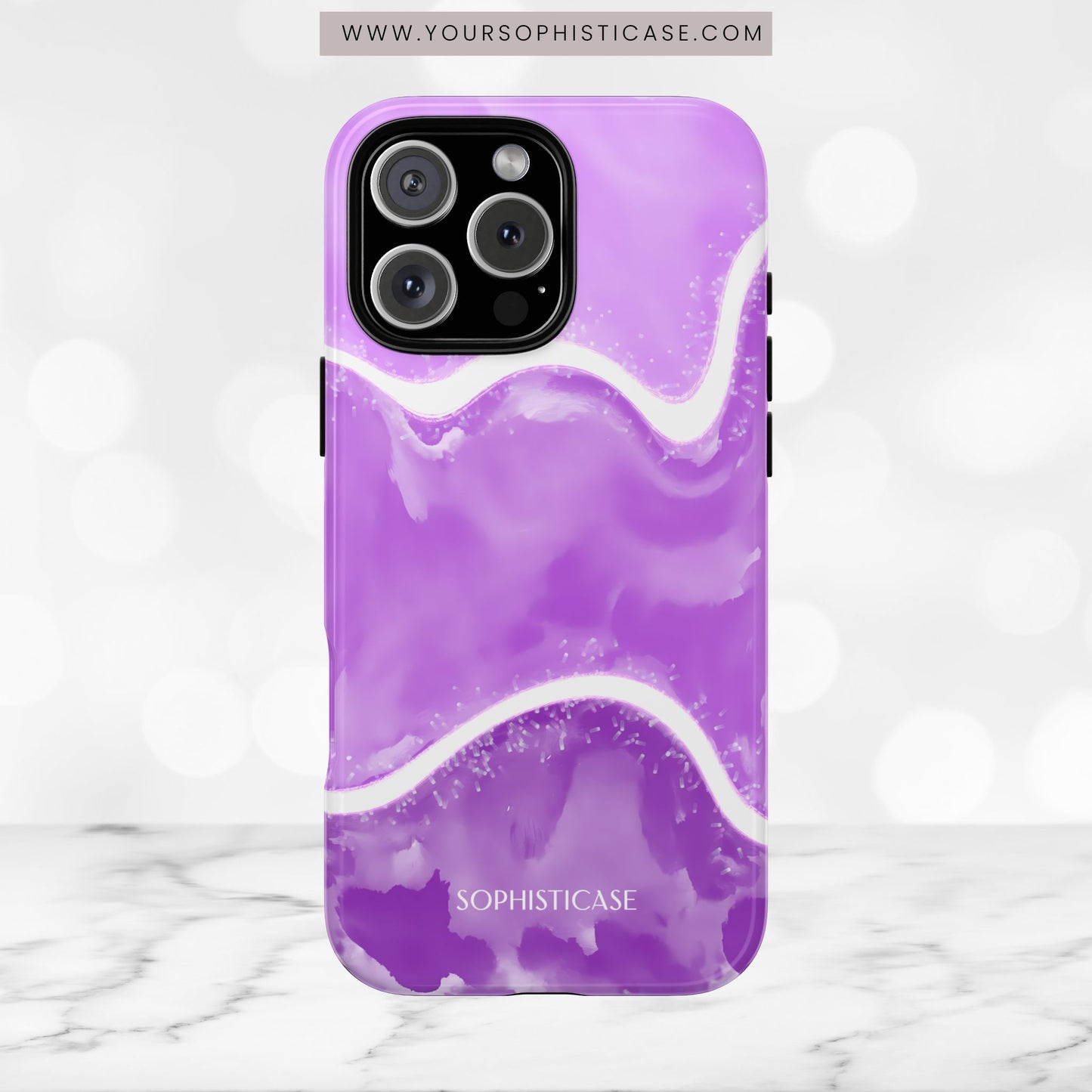 Serenity in Deep Purple - iPhone Case