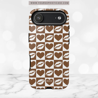 Belle Amie in Deep Brown - iPhone Case