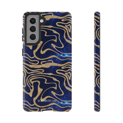 Cosmic Zebra in Blue - iPhone Case, Samsung Galaxy Case, Google Pixel Case
