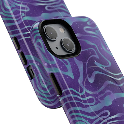 Cosmic Gold in Blue & Purple - iPhone Magsafe Case