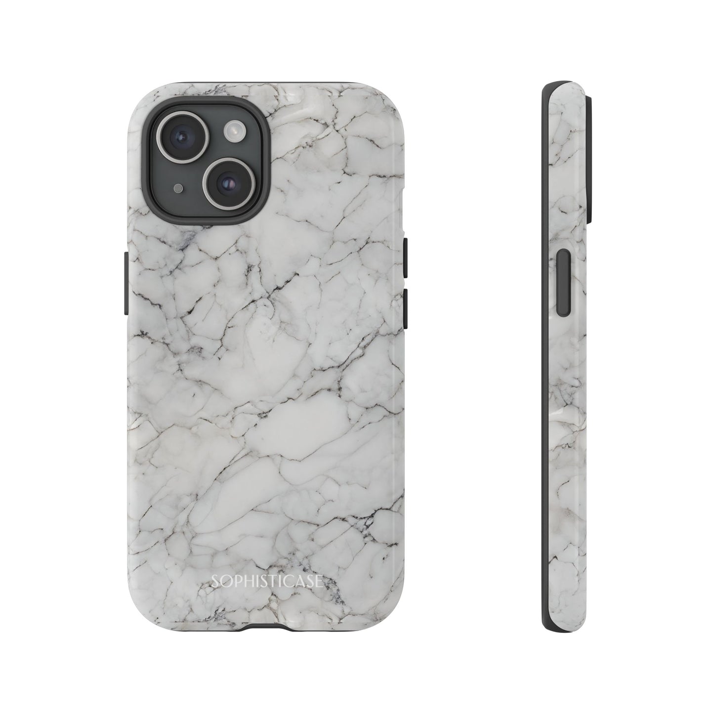 Marble Opulence in White - iPhone Case, Samsung Galaxy Case, Google Pixel Case
