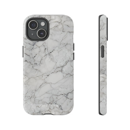 Marble Opulence in White - iPhone Case, Samsung Galaxy Case, Google Pixel Case