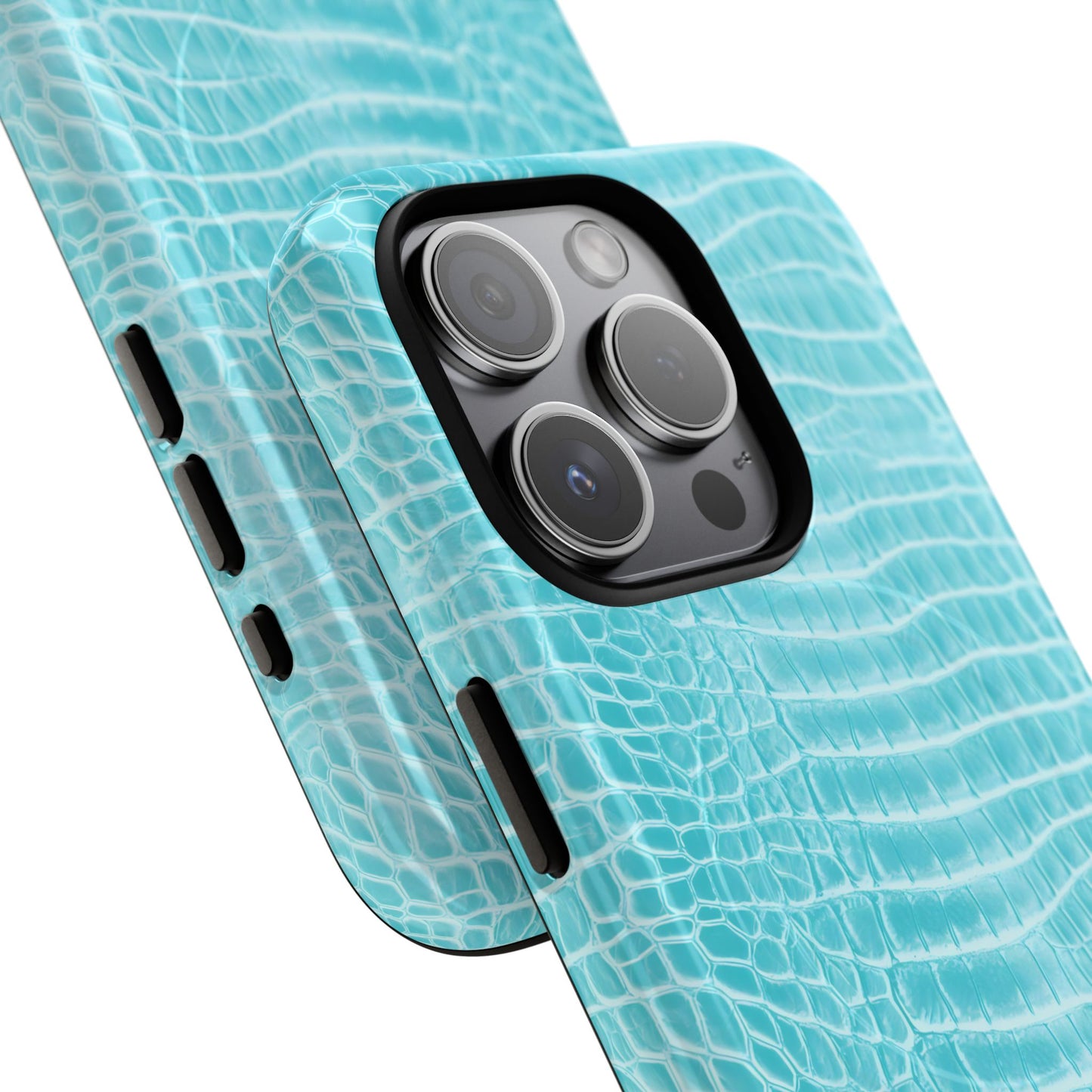Luxe Leather in Aqua - Magsafe Case