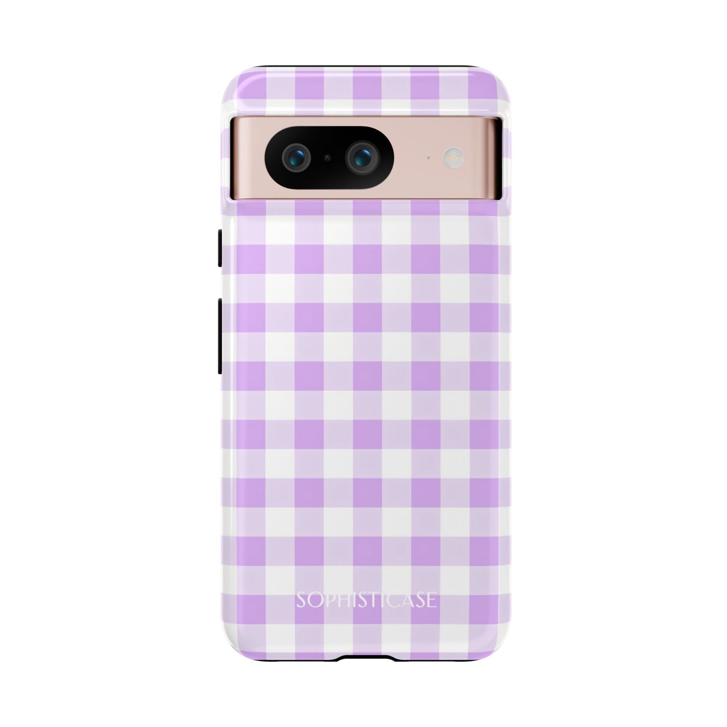 Gingham in Purple - Tough Phone Case for Google Pixel