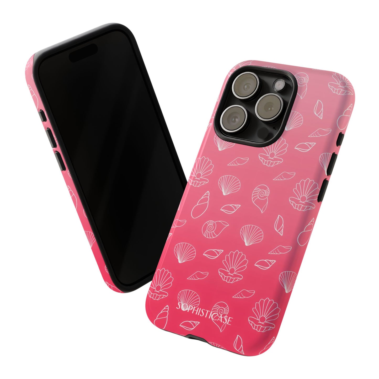 Seashell Society in Sunset Pink - iPhone Case