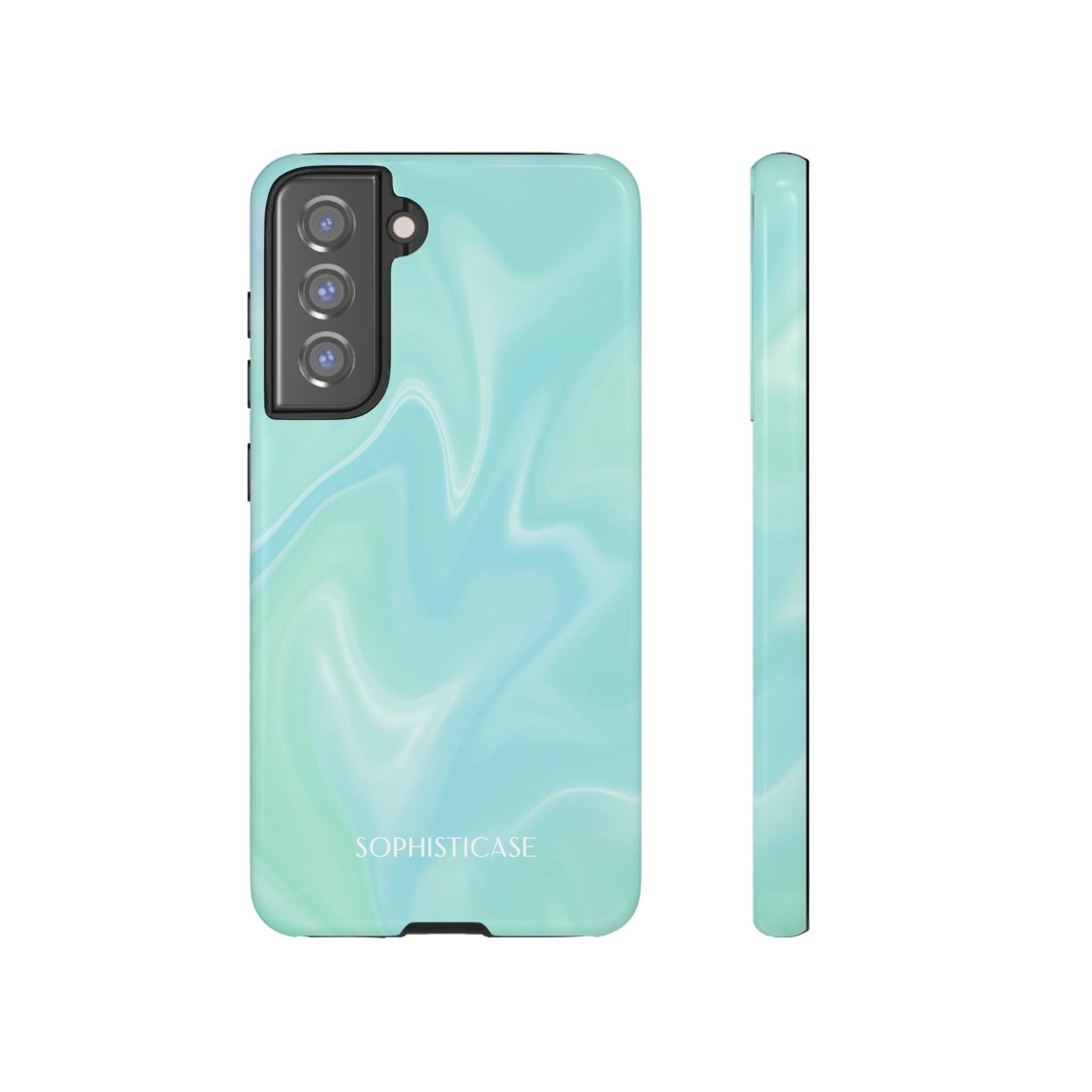 Liquid Magic in Green Haze - Drop Proof Phone Case for Samsung Galaxy