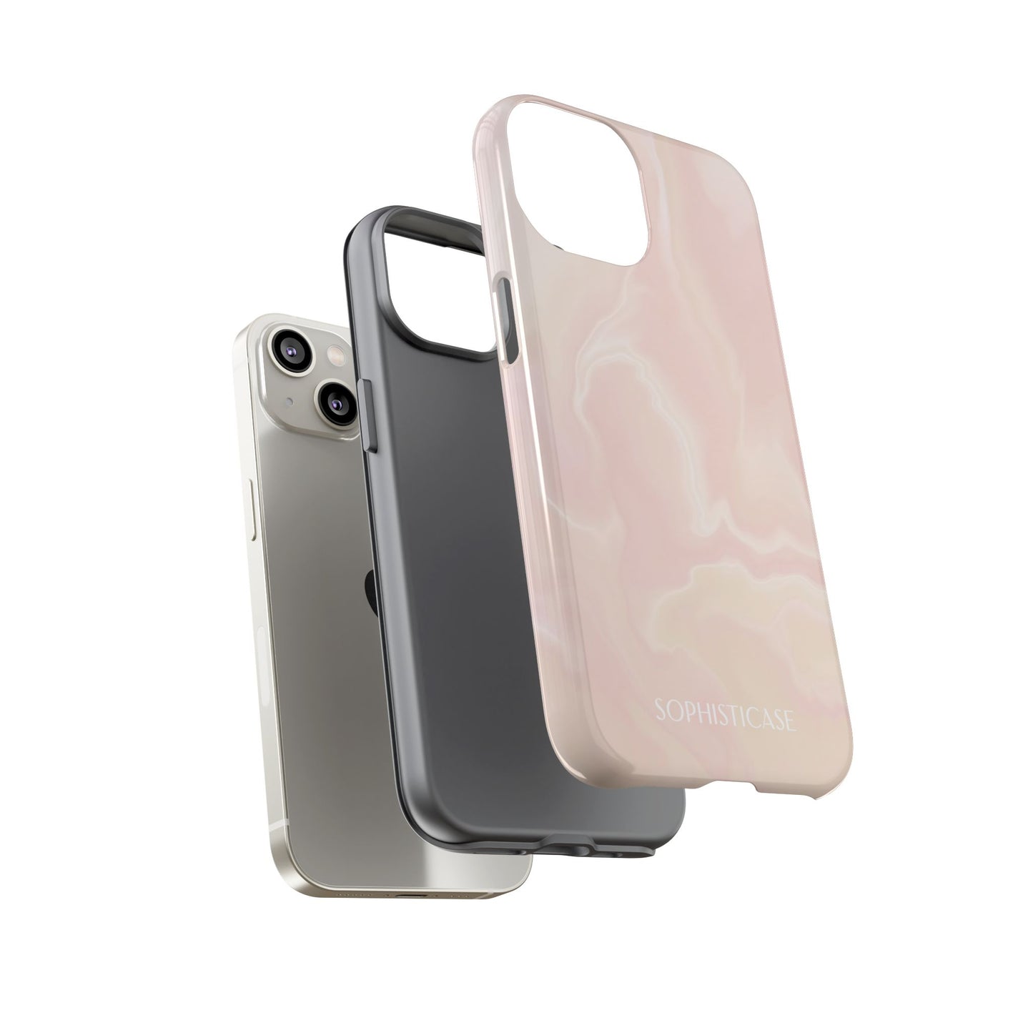 Liquid Magic in Beige Haze - iPhone Case