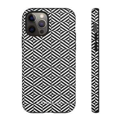 Illusions in Black - Tough Phone Case for iPhone