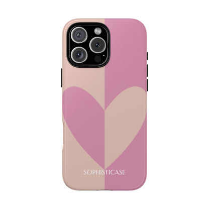 Be Mine in Pink and Brown - Tough Phone Case for iPhone