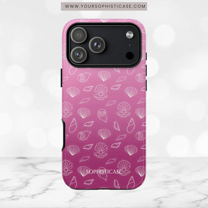Seashell Society in Purple - iPhone Case