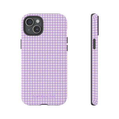 Houndstooth in Pastel Purple - iPhone Case, Samsung Galaxy Case, Google Pixel Case