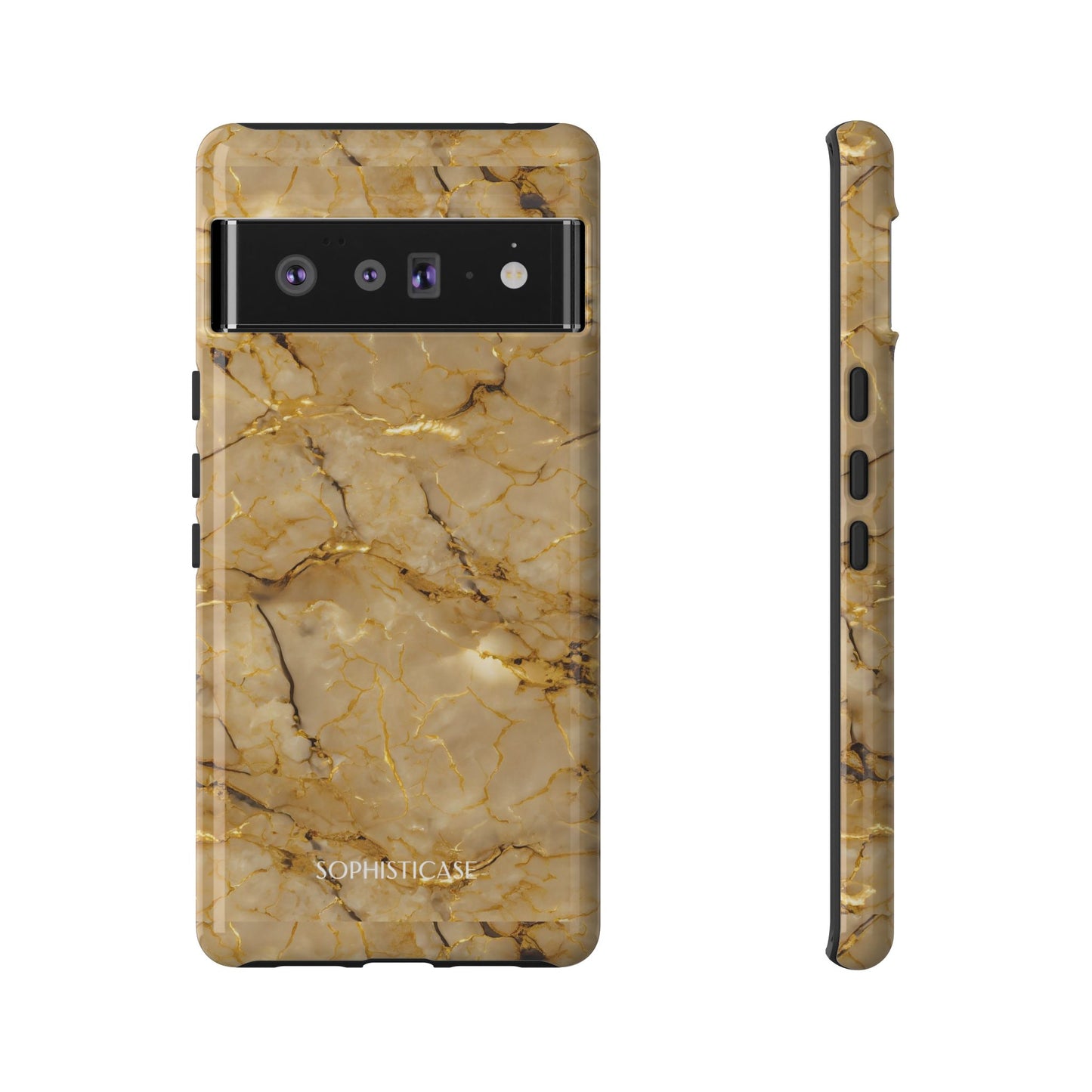 Marble Opulence in Gold - iPhone Case, Samsung Galaxy Case, Google Pixel Case