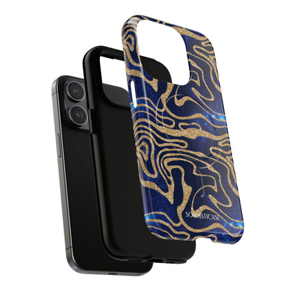 Cosmic Gold in Blue - iPhone Magsafe Case