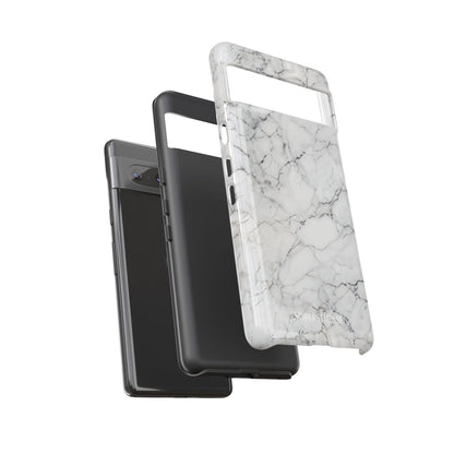 Marble Opulence in White - iPhone Case, Samsung Galaxy Case, Google Pixel Case