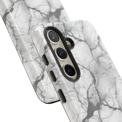 Marble Opulence in Charcoal Grey - Tough Phone Case