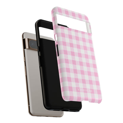 Gingham in Pink - iPhone Case, Samsung Galaxy Case, Google Pixel Case
