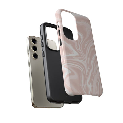 Liquid Dreams in Neutral Beige - Tough Phone Case