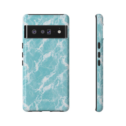 Marble Crush in Aqua - Tough Phone Case