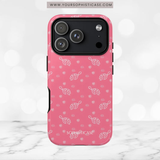 Turtle Island in Pink - iPhone Case
