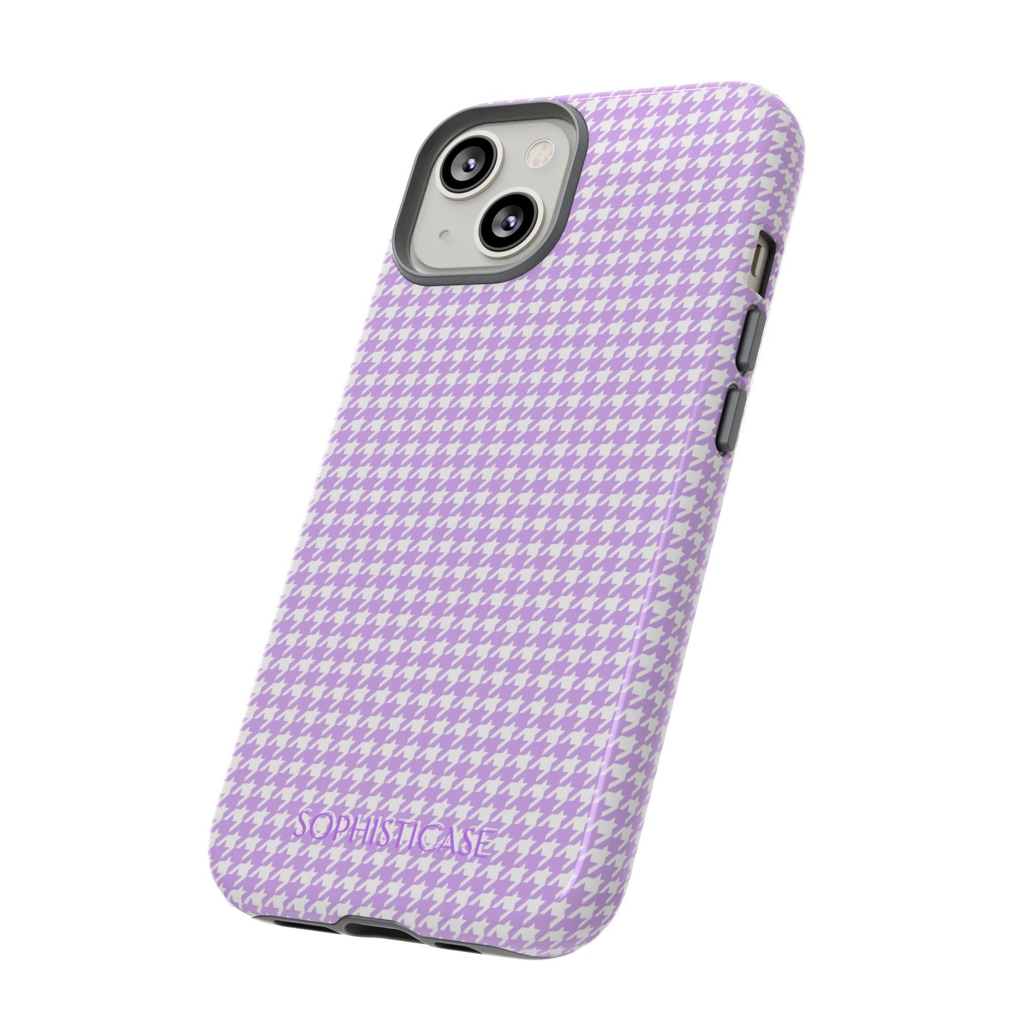 Tough Case - Houndstooth in Pastel Purple