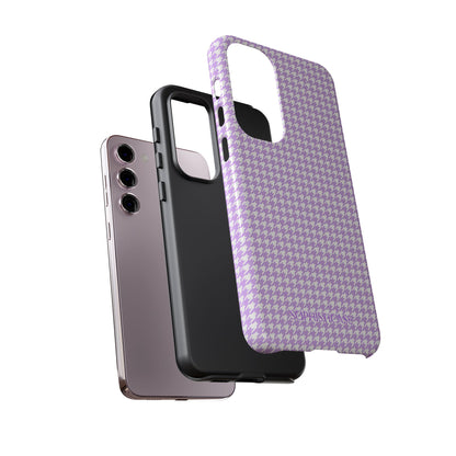 Tough Case - Houndstooth in Pastel Purple