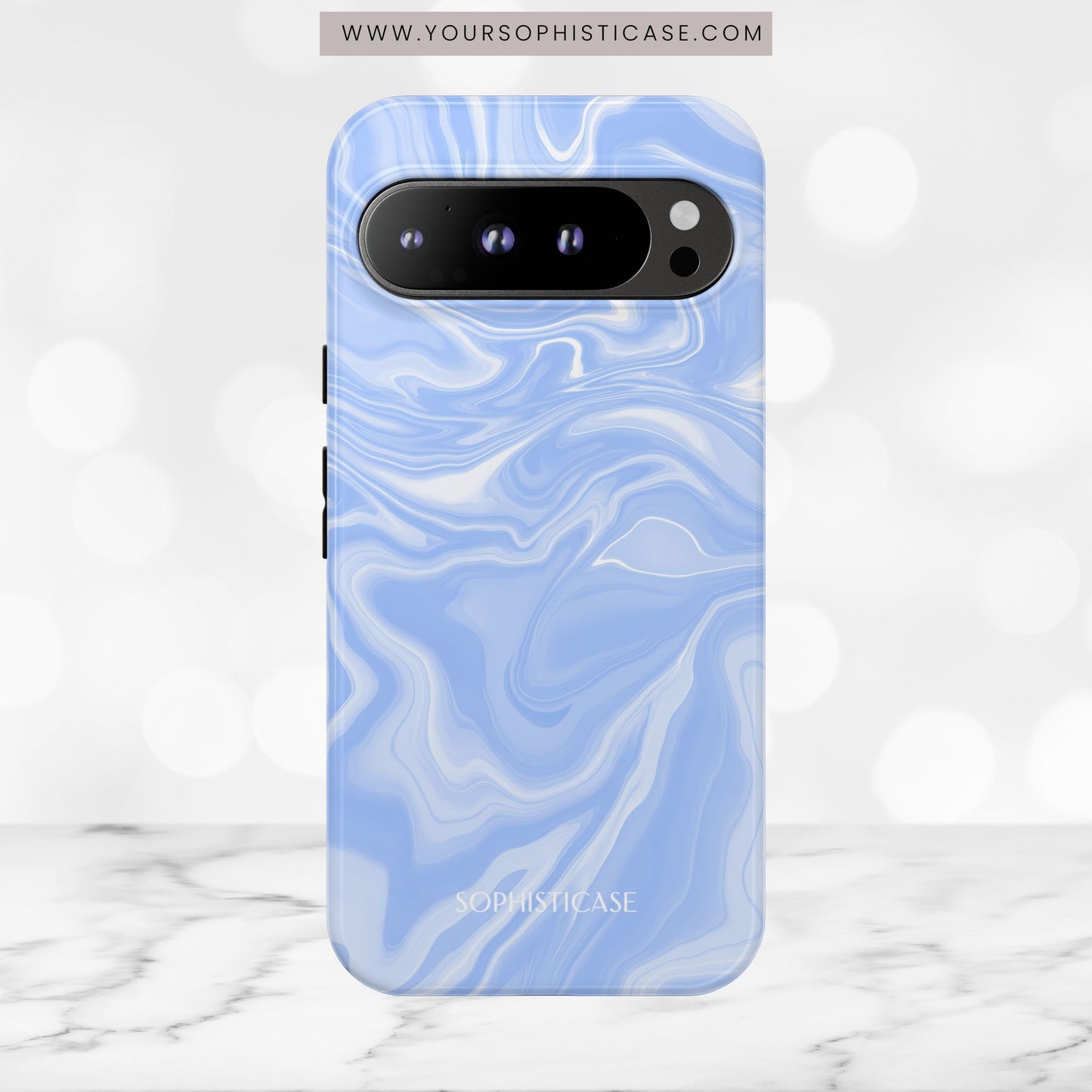 Liquid Dreams in Smoke Blue - Tough Phone Case