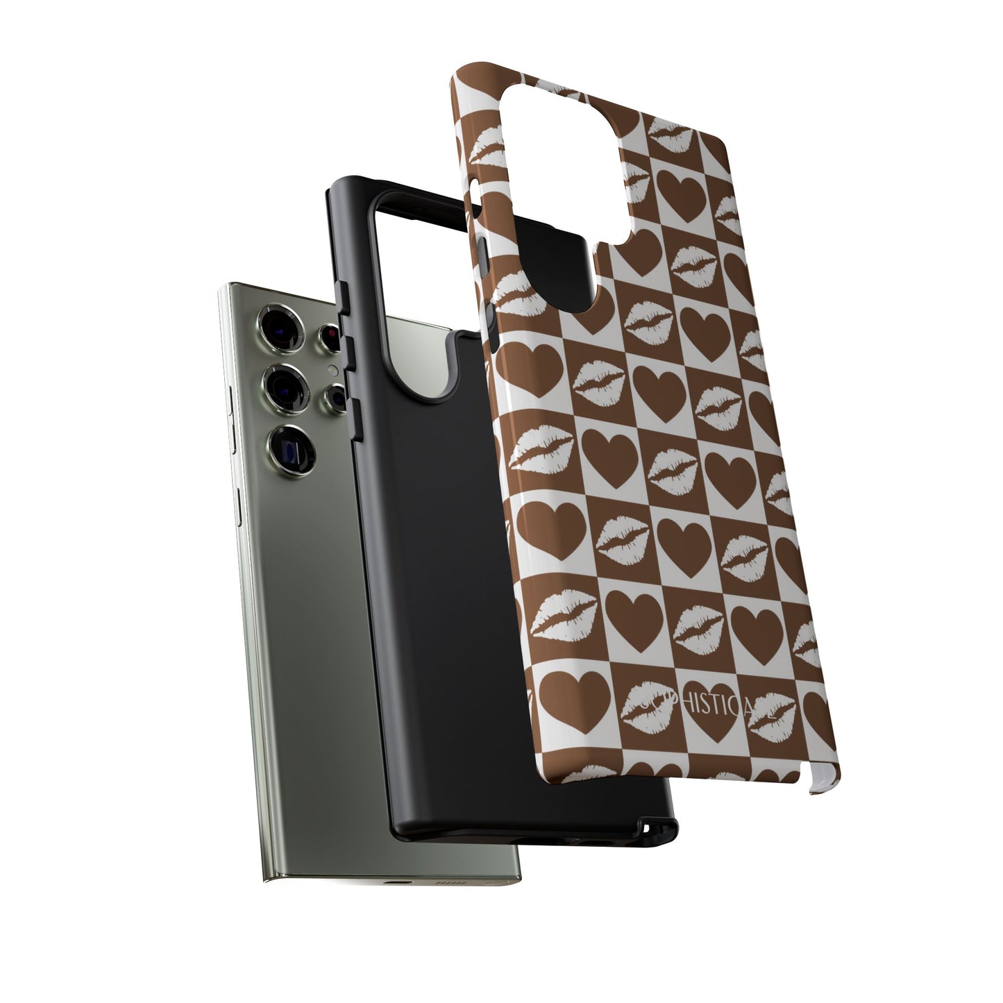 Belle Amie in Deep Brown - Galentines Release - Shockproof Phone Case for iPhone, Samsung Galaxy and Google Pixel