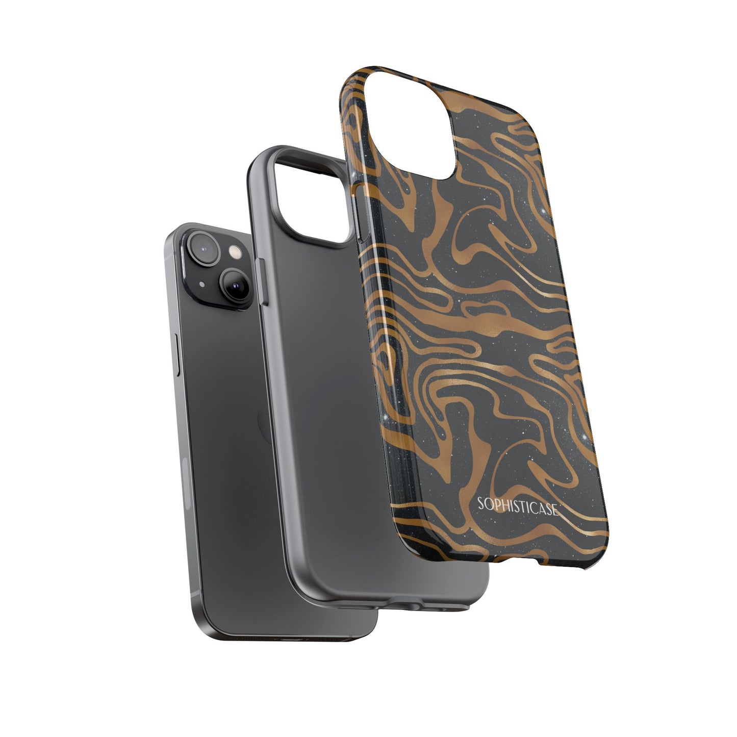 Cosmic Zebra in Black - iPhone Case, Samsung Galaxy Case, Google Pixel Case