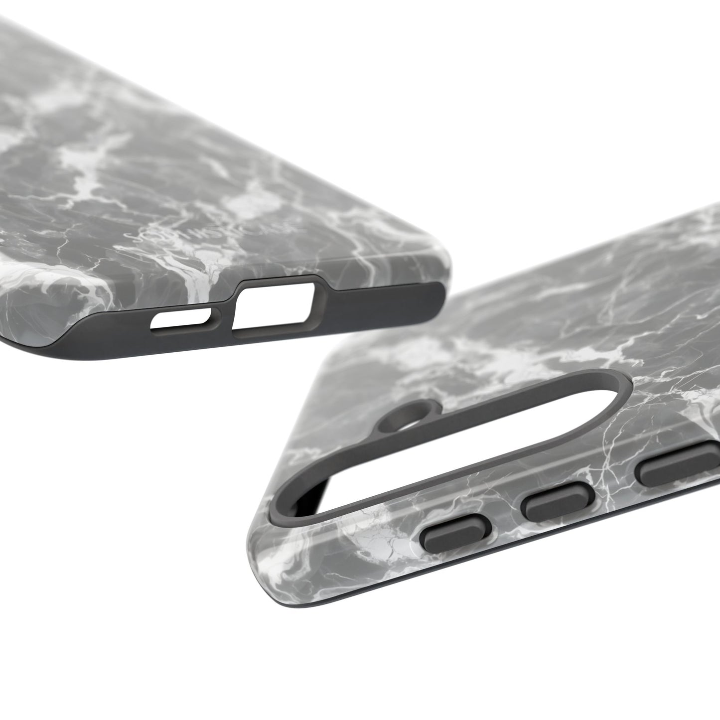 Marble Crush in Charcoal Grey - Tough Phone Case