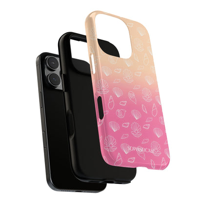 Seashell Society in Sandy Pink Sunset - iPhone Case