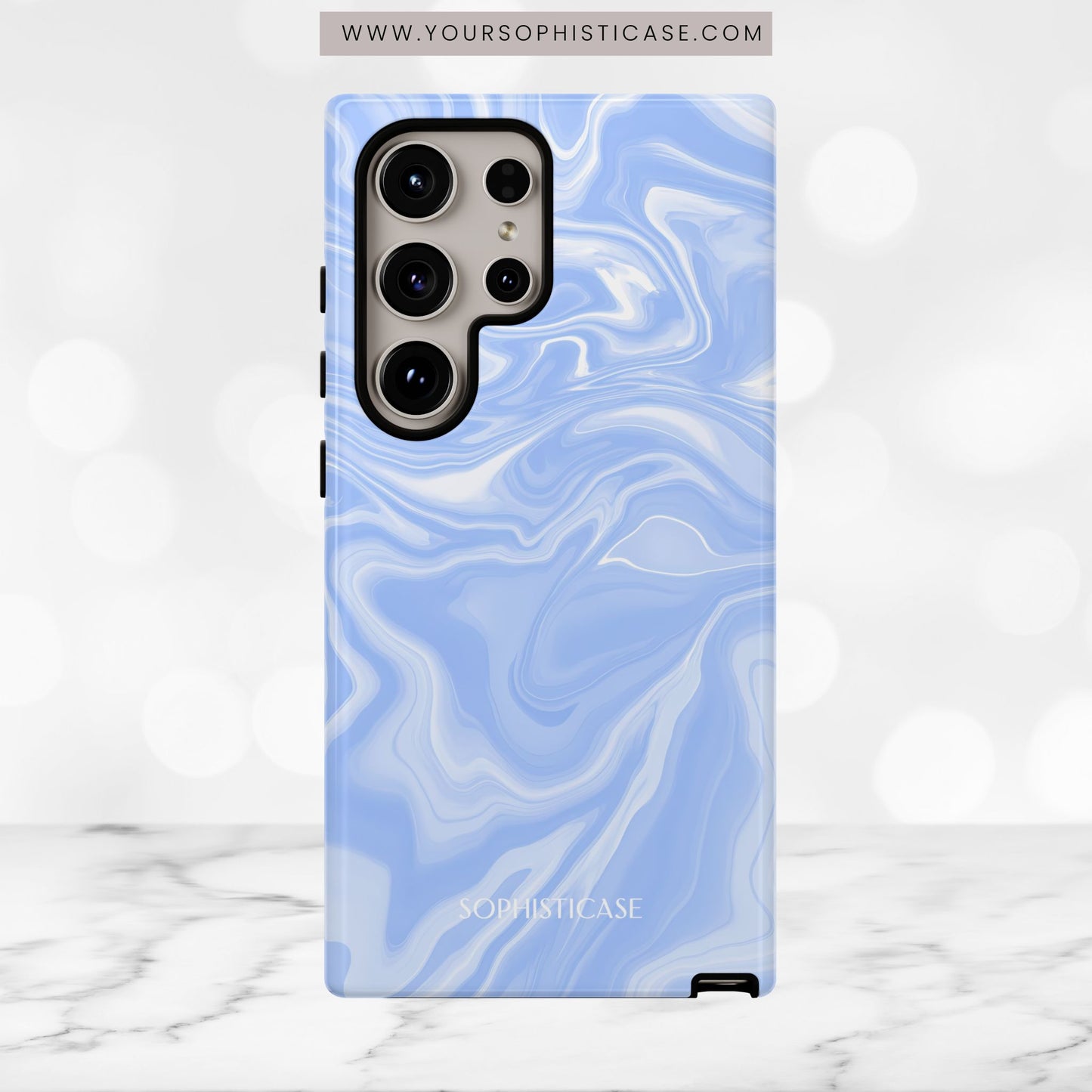 Liquid Dreams in Smoke Blue - Tough Phone Case