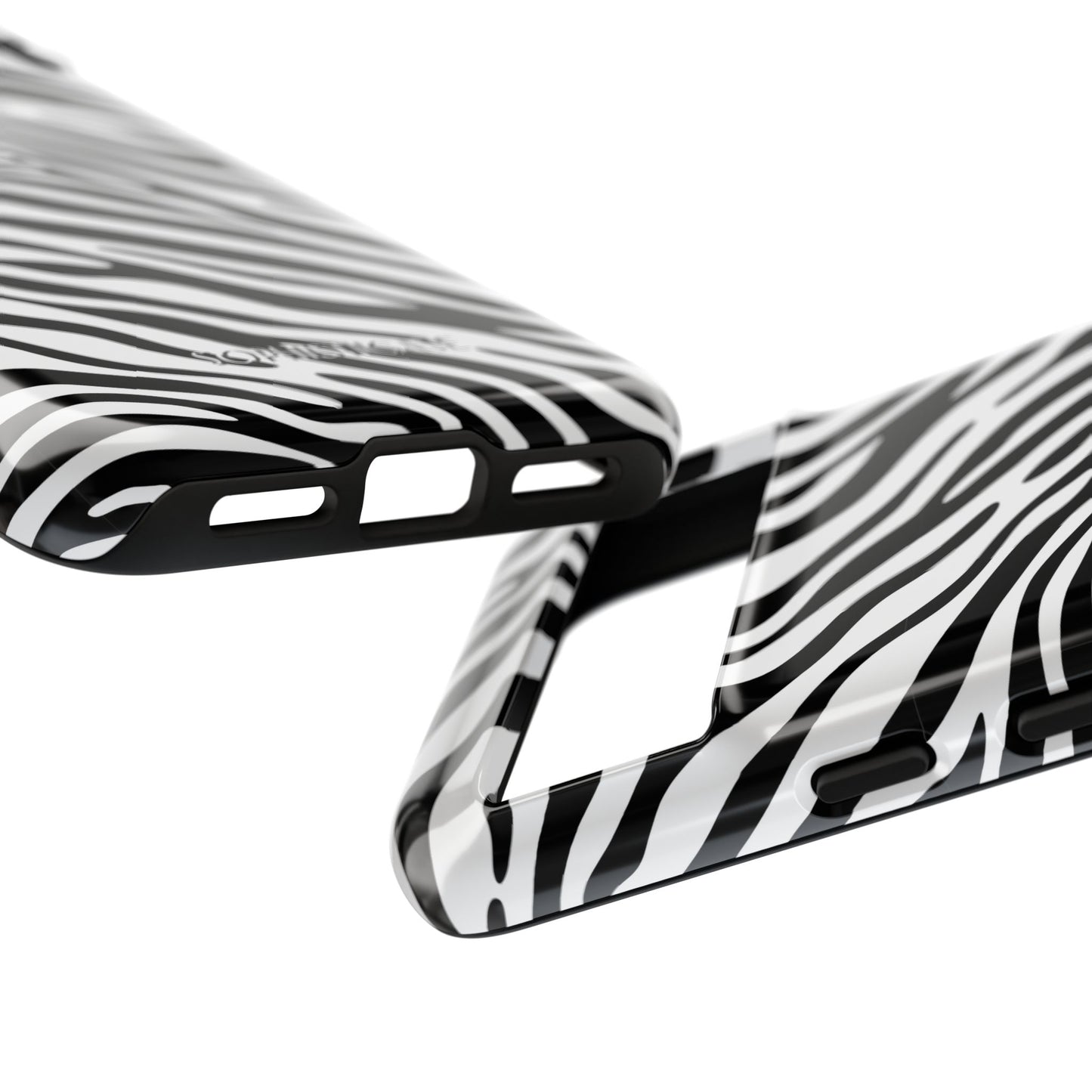 Dark Thoughts in Urban Zebra - Tough Phone Case