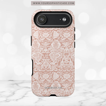 Luxe Lace in Brown - Tough Phone Case