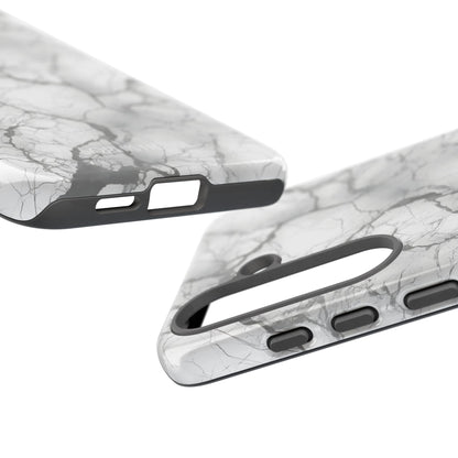 Marble Opulence in Charcoal Grey - Tough Phone Case