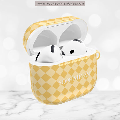 AirPod Cases - Diamond Diva in Mustard