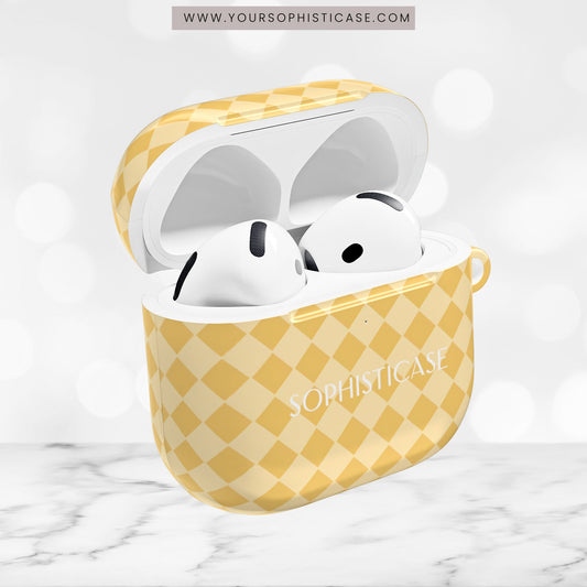 AirPod Cases - Diamond Diva in Mustard