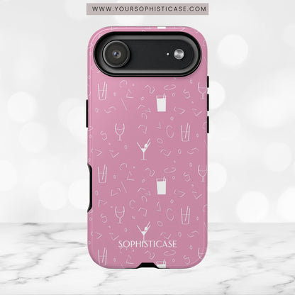 Cocktail Hour in Pink - iPhone Case