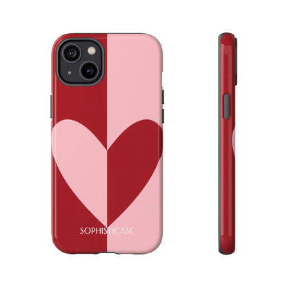 Be Mine in Red and Pink - Protective Phone Case for iPhone