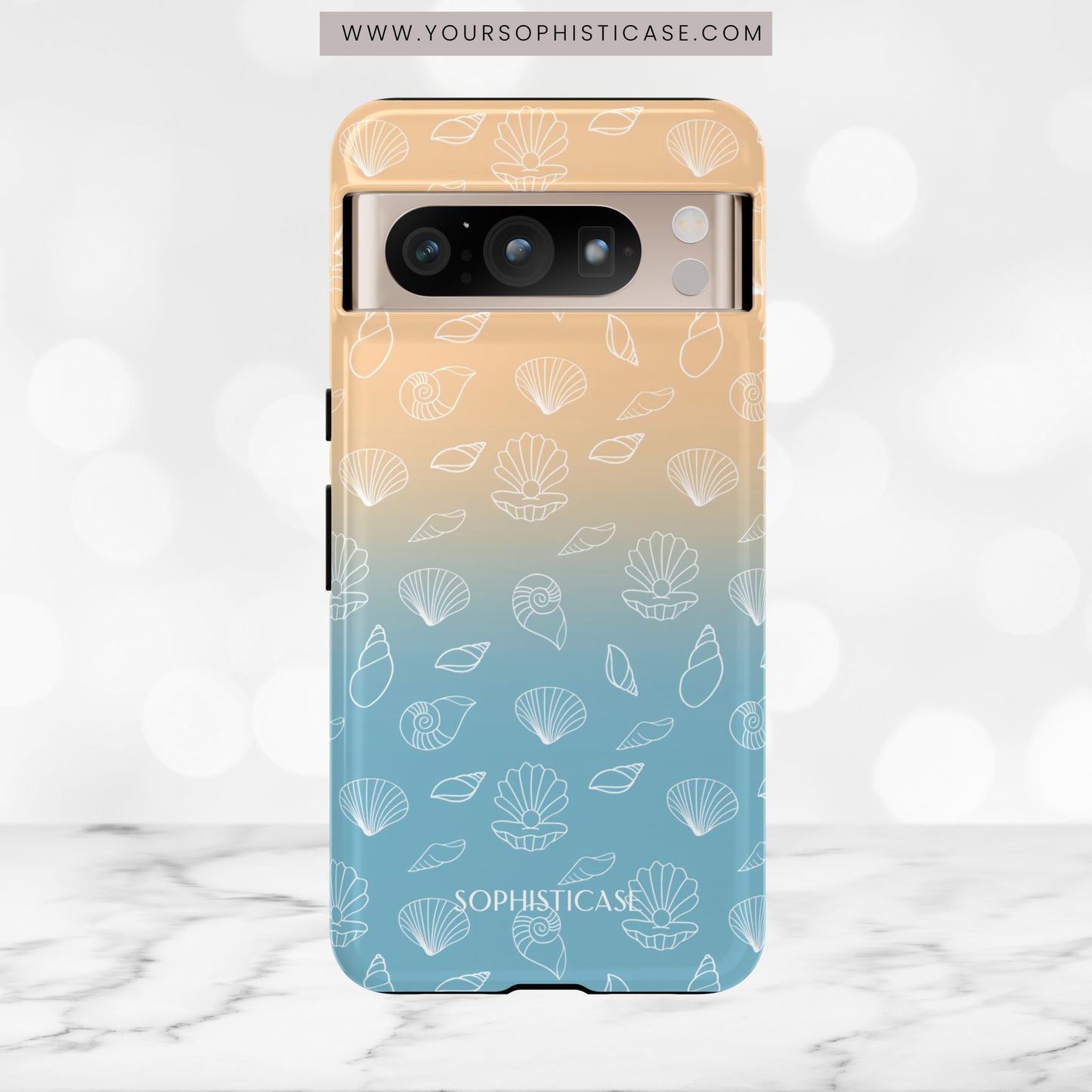 Seashell Society in Sandy Shore - iPhone Case, Samsung Galaxy Case, Google Pixel Case