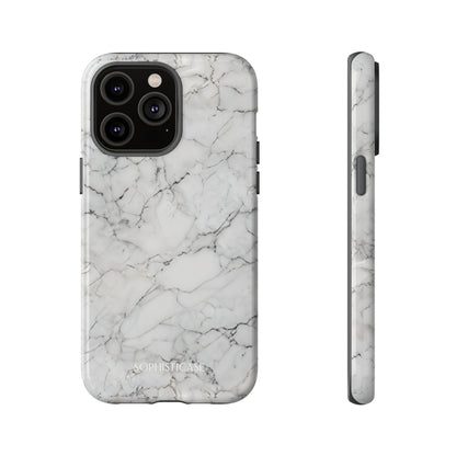 Marble Opulence in White - iPhone Case, Samsung Galaxy Case, Google Pixel Case