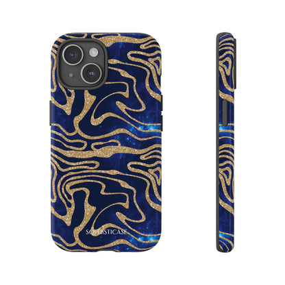 Cosmic Gold in Blue - iPhone Case, Samsung Galaxy Case, Google Pixel Case